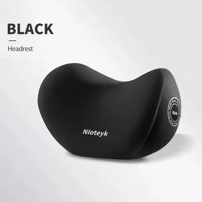 Memory Foam Car Neck & Lumbar Support Pillow – Breathable Headrest & Back Cushion