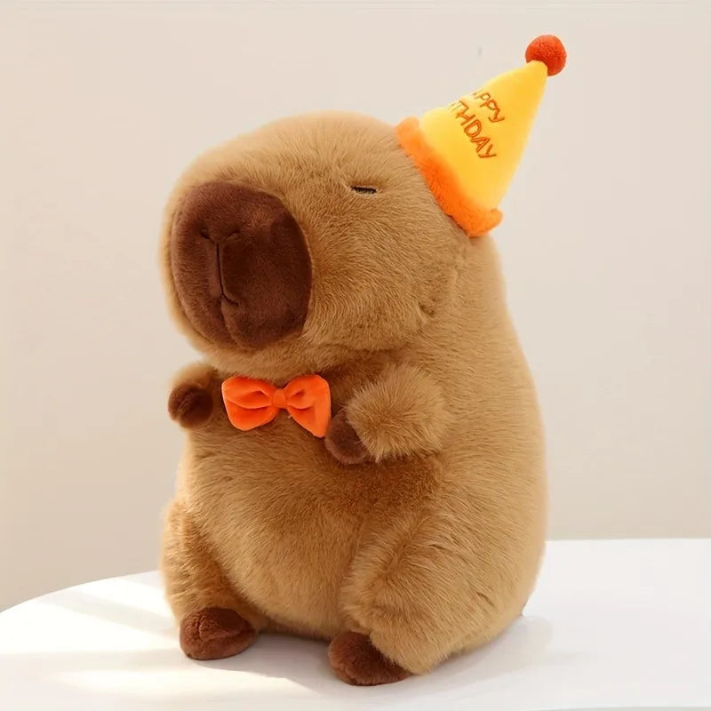 cm Capybara Plush Simulation Capibara Anime Fluffty Toy Cute Doll Stuffed Animals Soft Doll Plush Christmas Thanksgiving Gift