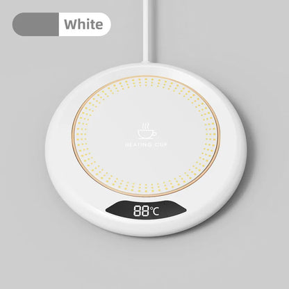 USB Thermostatic Heating Coaster – Adjustable Constant Temperature Mug Warmer for Coffee & Tea