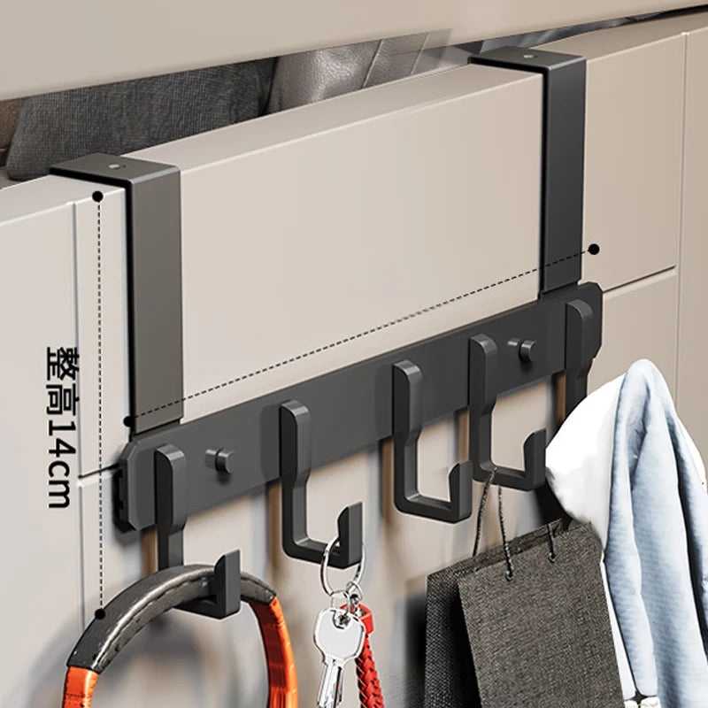 Door Behind Hook Storage Wall Hanging Clothes Hanger Coat Hook Punch-free Hanger Bedroom Organizer Storage Kitchen Accessories