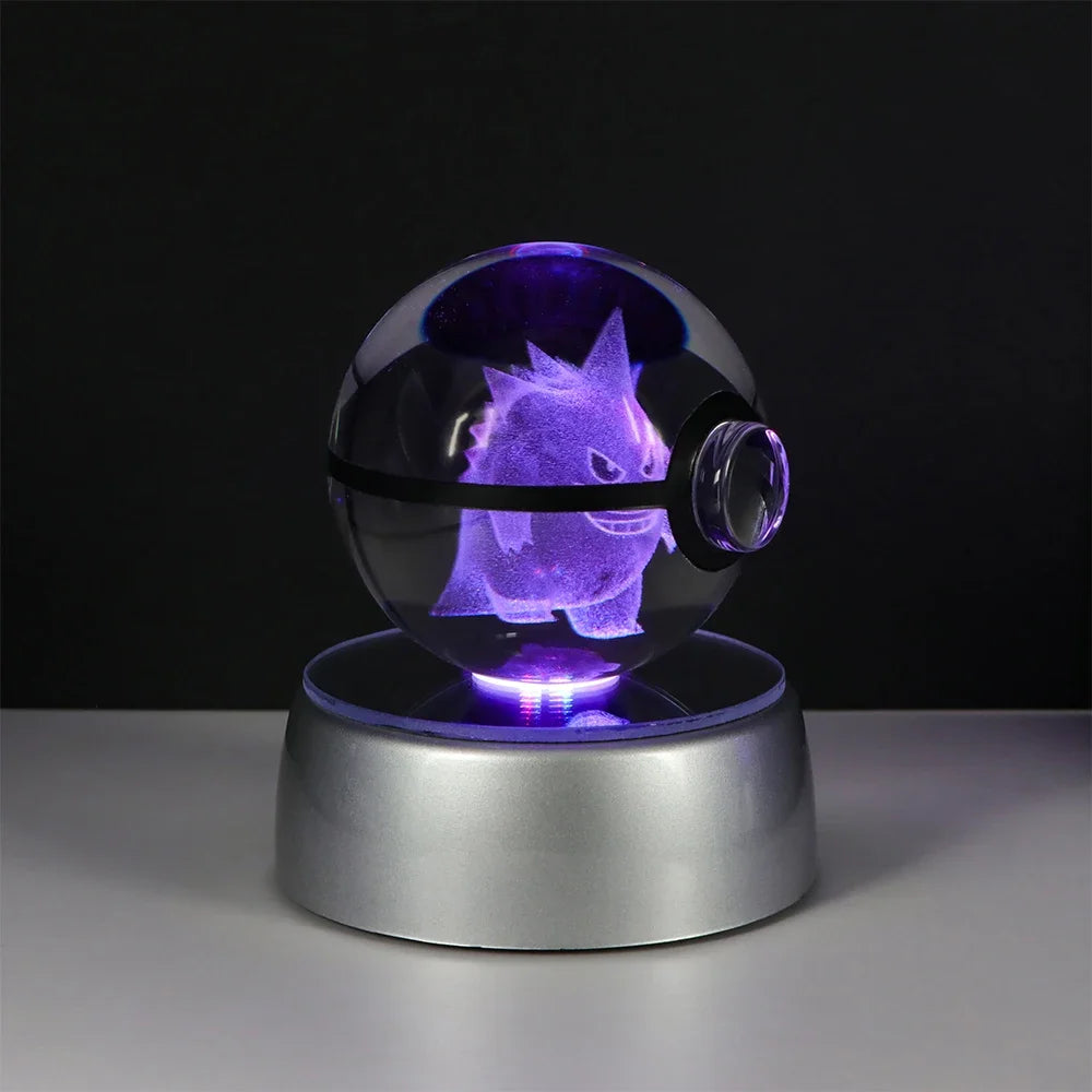Pokemon d Crystal Ball Pikachu Gengar Eevee Mewtwo Premium & Affordable