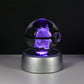 Pokemon 3D Crystal Ball LED Night Light – Pikachu, Gengar, Eevee & Mewtwo Collectible Lamp