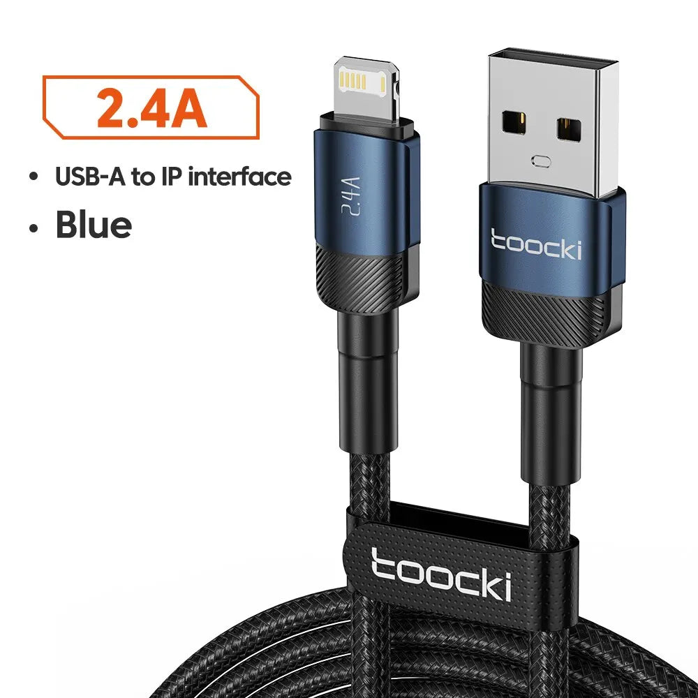 Toocki USB Type C Cable Fast Charging USB C Charger Cord For iPhone Huawei P P Realme Oppo Oneplus Power Bank