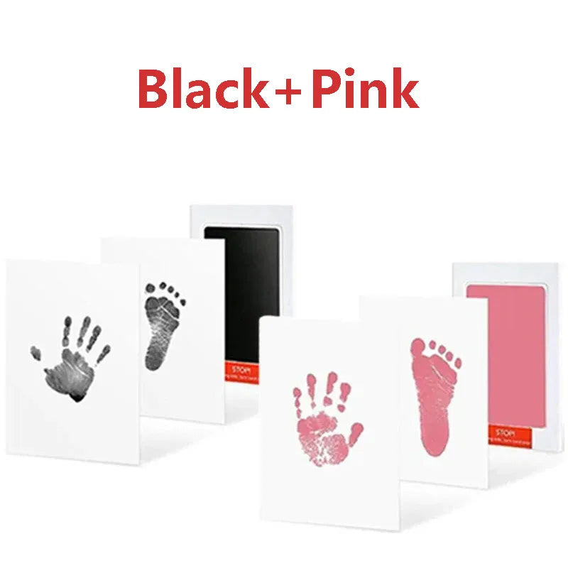 Baby Care Non-Toxic Baby Handprint Footprint Imprint Kit Baby Souvenirs Newborn Footprint Ink Pad for Newborn Baby Gifts
