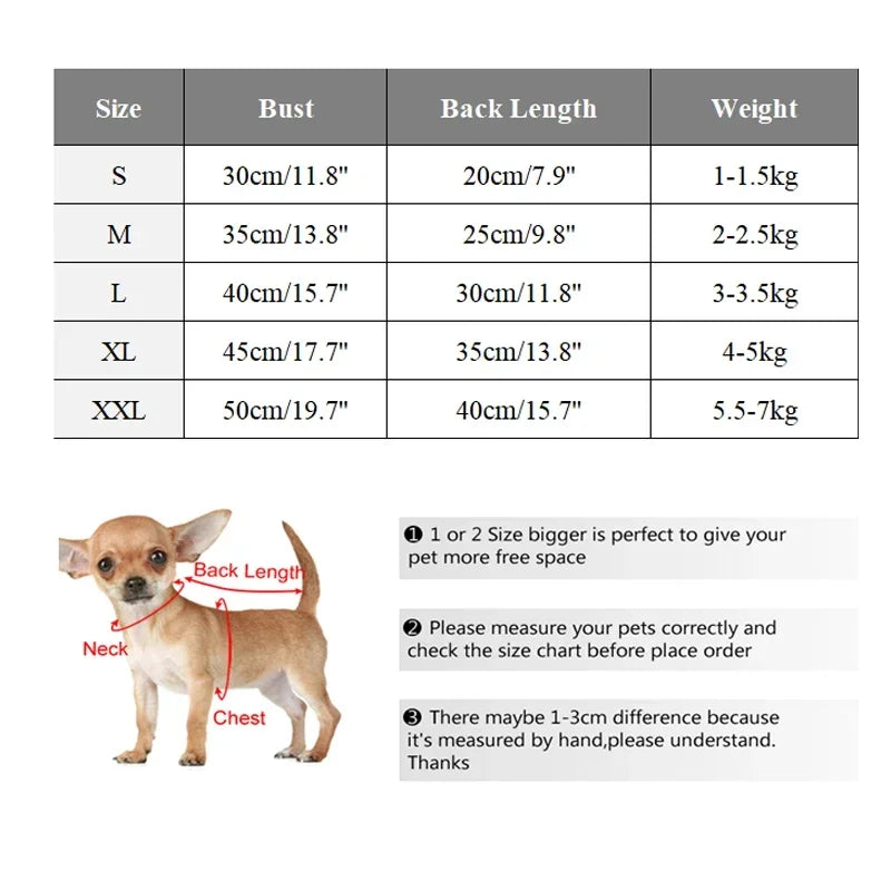 Pet Dog Coat Jacket Winter Dog Clothes for Small Dogs Puppy Vest Chihuahua Yorkie Costume Dog Clothing Outfit Pet Supplies - Zecs shopping