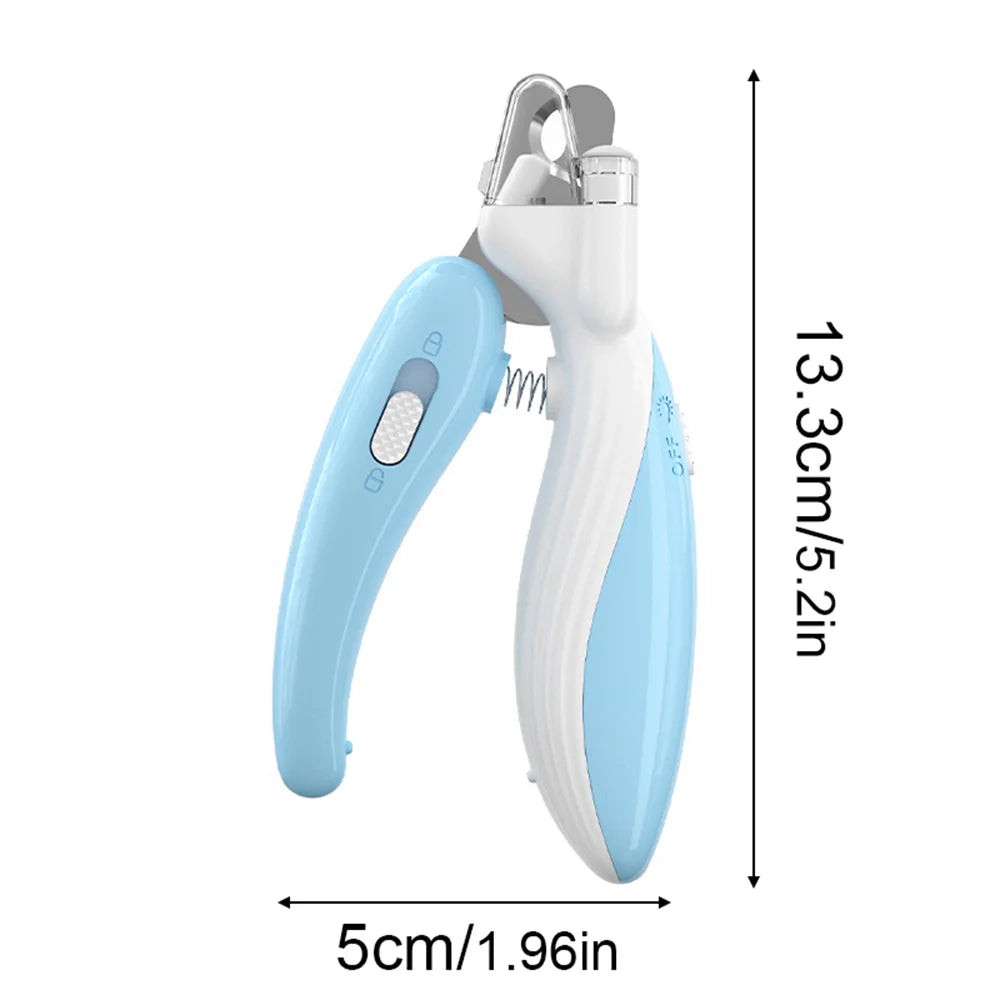 Pet Nail Clippers Cat Dog Nail Trimmer Labor Saving Nail Clipper With Led Light Electric Nail Grinder Dog Grooming Supplies - Zecs shopping