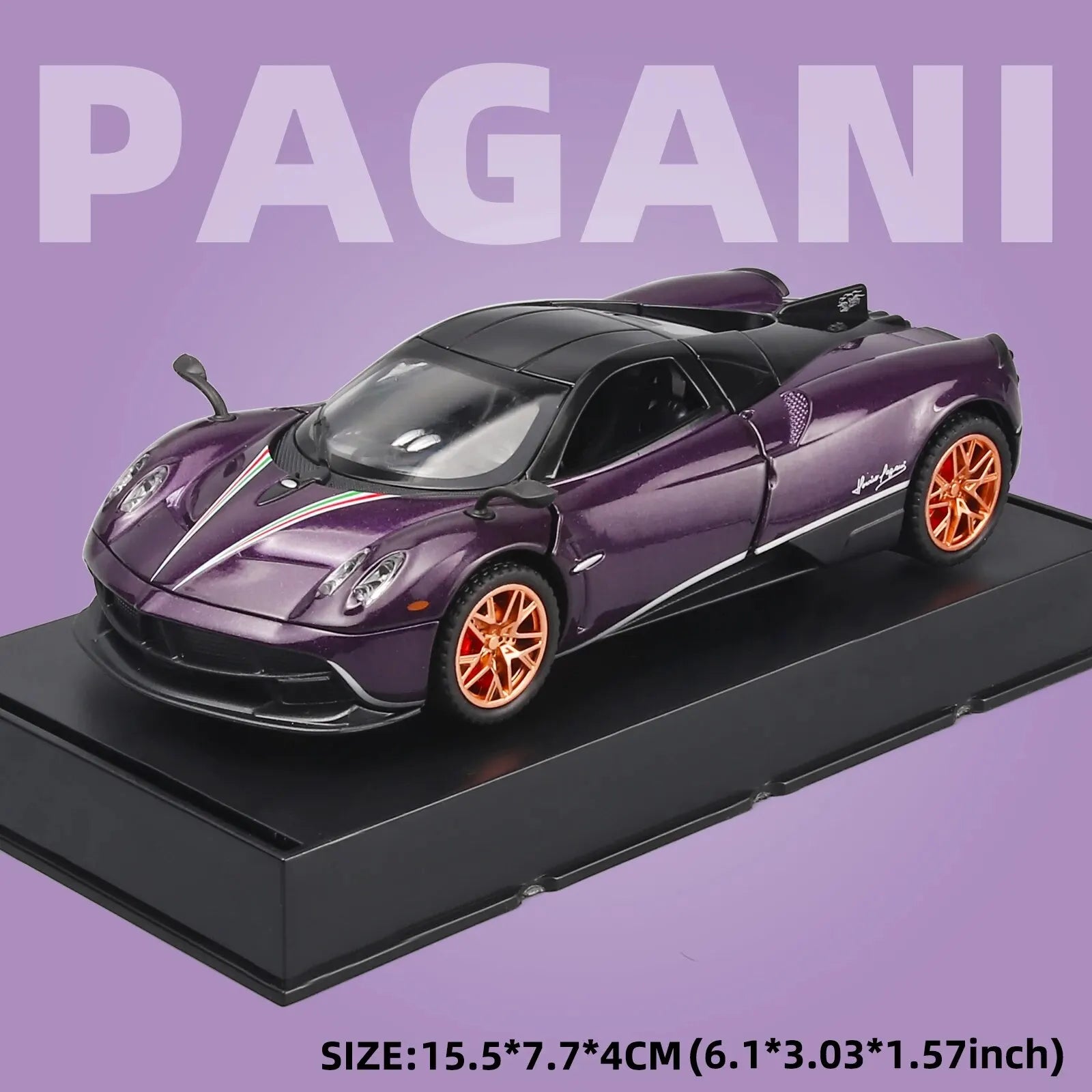 Toy Cars Lambo Pagani Huayra Metal Model Car With Light And Sound Pull Back Toy Car For Boys Age Year Old