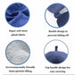 Soft Foam Particle Travel Pillow – Cozy Neck Cushion for Car, Flight & Office Comfort