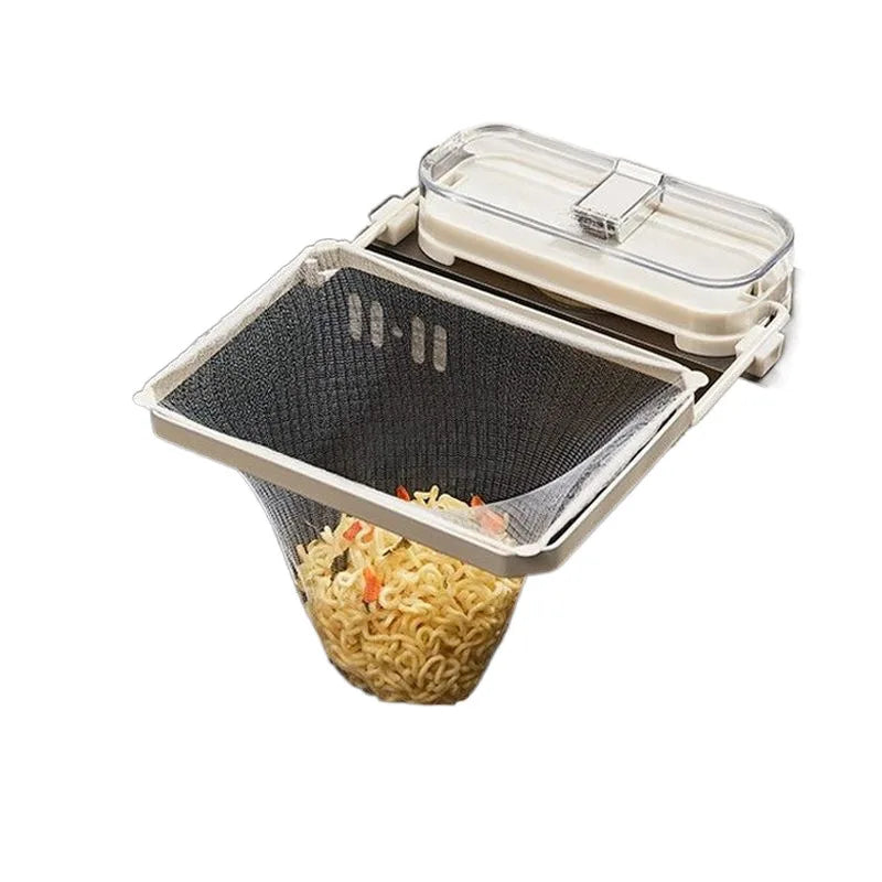 Kitchen Sink Filter Rack With pcs Net Filter Bag Foldable Multi-Purpose Drainage Basket Leftovers Soup Food Drainer Shelf