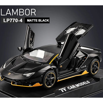 1:32 LP770 Diecast Sports Car – Pull-Back Alloy Model Car with Lights & Music