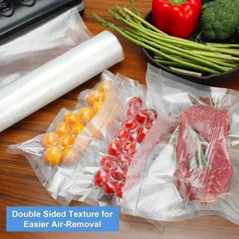 pcs Vacuum Sealer Bags Disposable Airtight Compression Bag Transparent Food Packaging Bag For MeatFruit And Vegetable