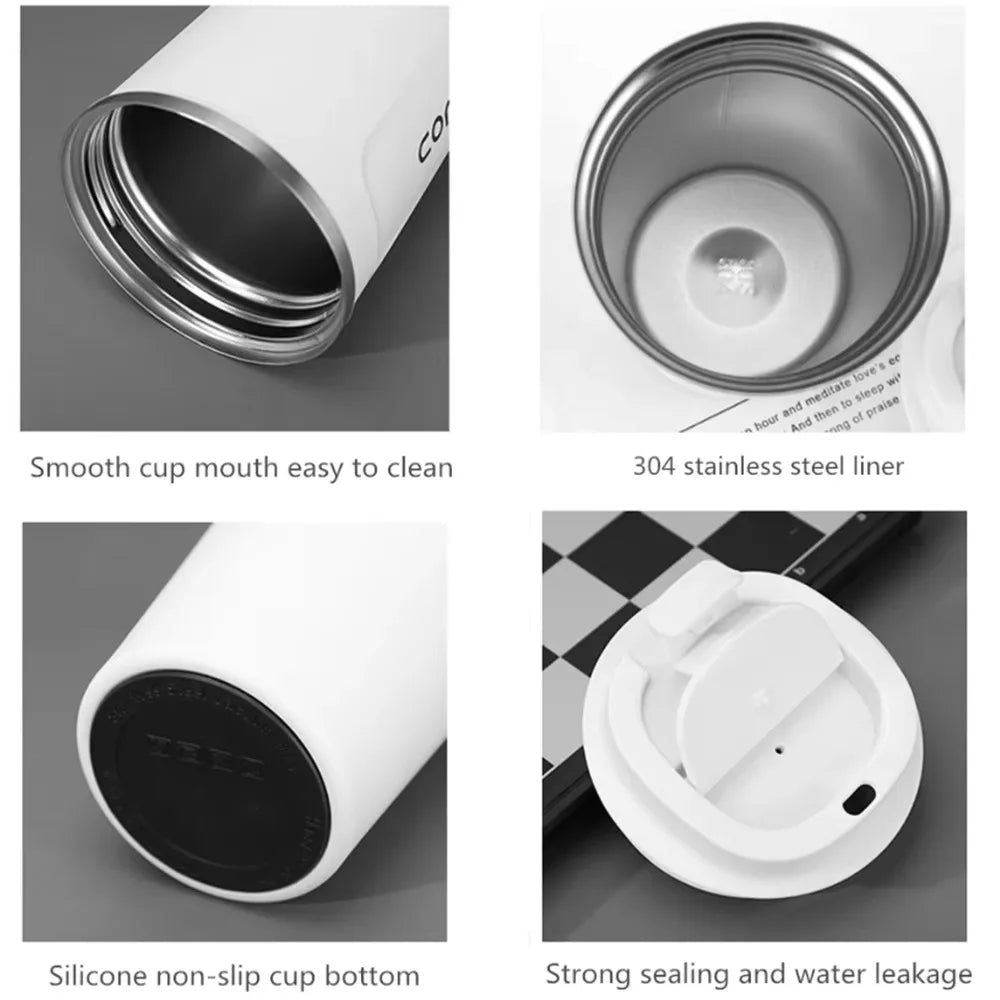 ML Leakproof Travel Thermo Cup for Tea Water Coffee Cup Double-layer Insulation Cold And Hot Thermo Cafe Thermos Mug