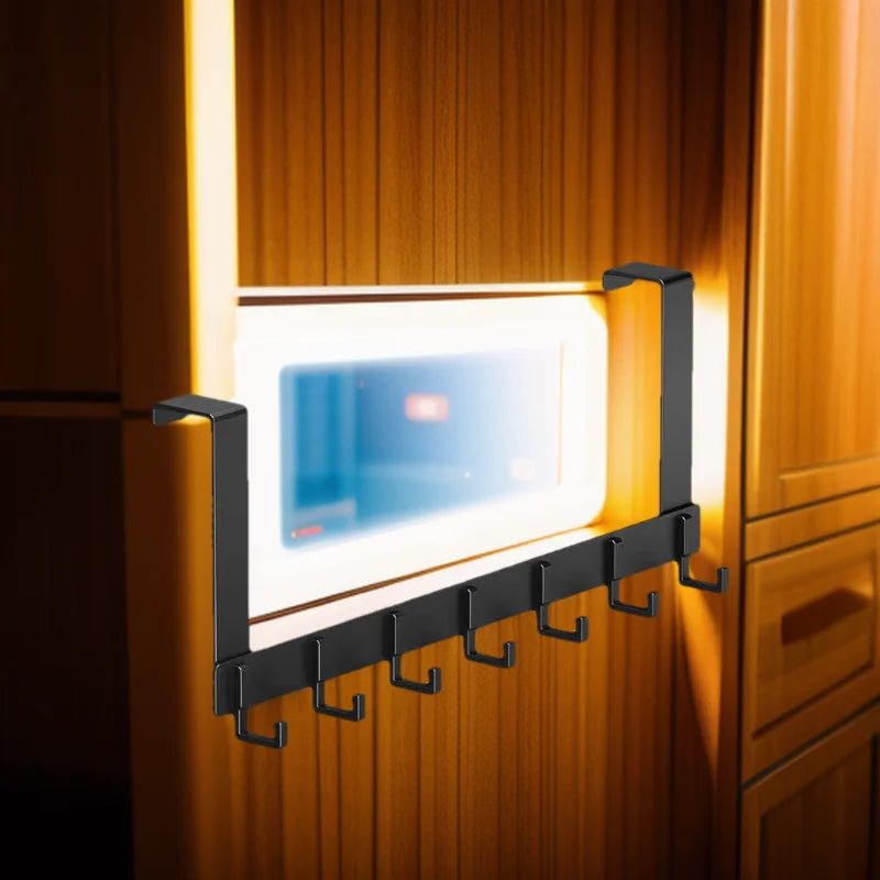 Door Behind Hook Storage Wall Hanging Clothes Hanger Coat Hook Punch-free Hanger Bedroom Organizer Storage Kitchen Accessories