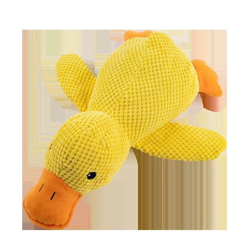 Dog toy plush companion sleeping duck bite resistant teeth grinding sound relief duck sound toy - Zecs shopping