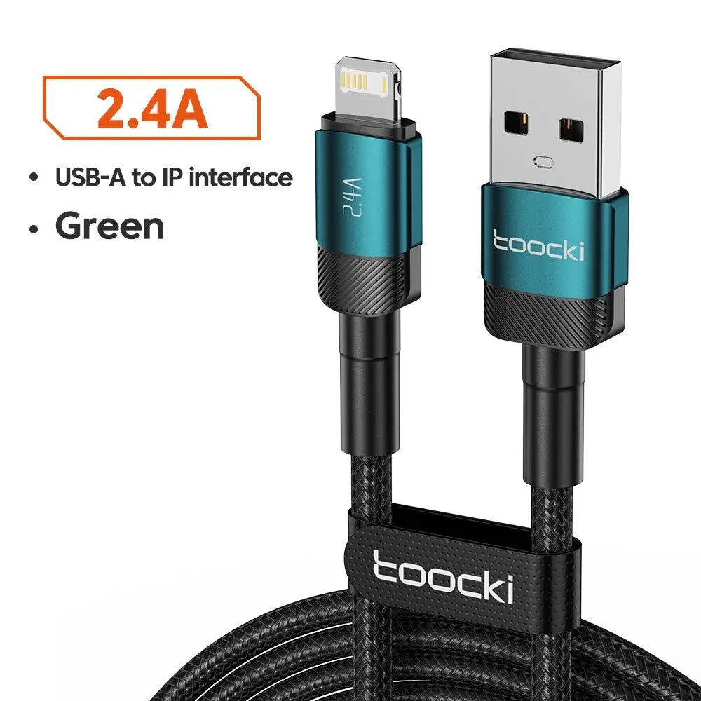 Toocki USB Type C Cable Fast Charging USB C Charger Cord For iPhone Huawei P P Realme Oppo Oneplus Power Bank