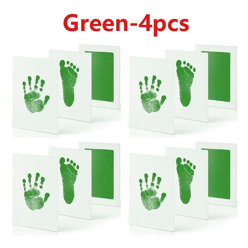 Baby Care Non-Toxic Baby Handprint Footprint Imprint Kit Baby Souvenirs Newborn Footprint Ink Pad for Newborn Baby Gifts - Zecs shopping