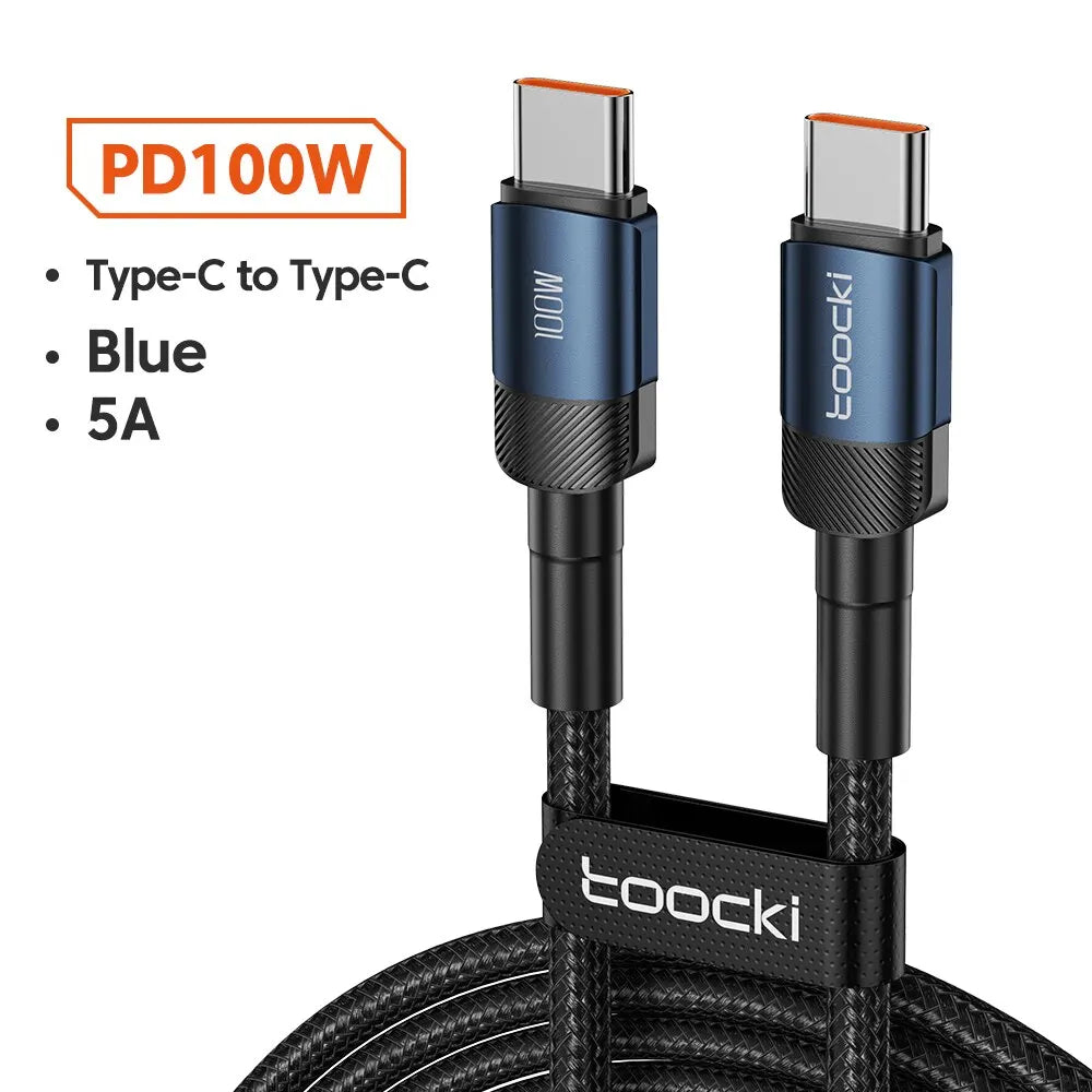 Toocki USB Type C Cable Fast Charging USB C Charger Cord For iPhone Huawei P P Realme Oppo Oneplus Power Bank