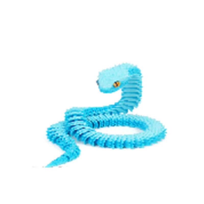 3D Printed Snake Decoration Colorful Model 3D Printed Animals Creative Toy Desk Accessories Room Decor Table Ornament 3 Sizes - Zecs shopping