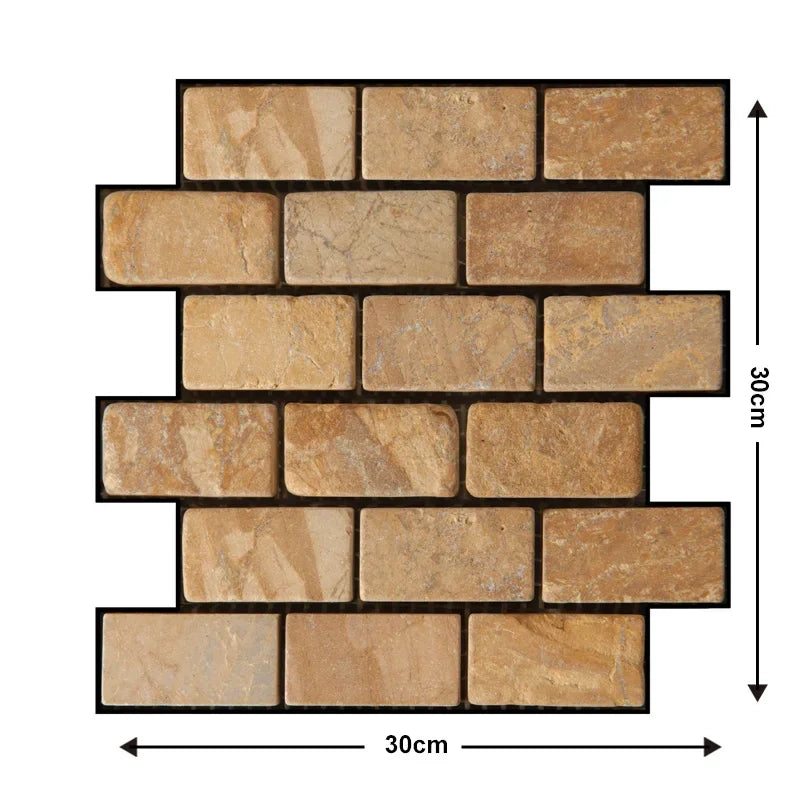 Transform Your Home with pcs Decorative D Wall Panels - Self-Adhesive Waterproof & Moisture-Proof Wallpaper for Living Room