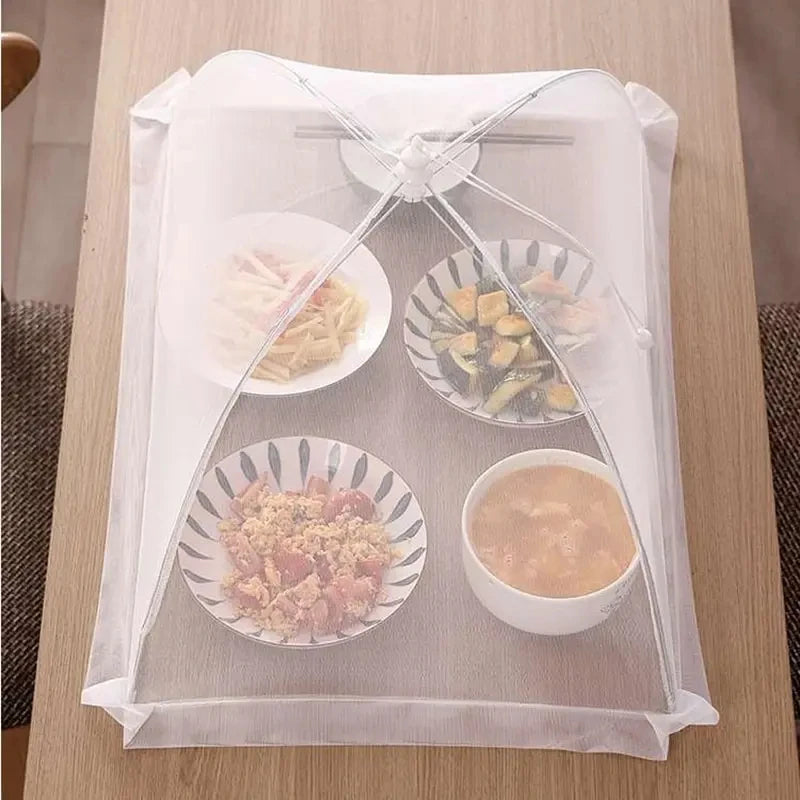 Food Cover Mesh Folding Washable Flies Tables Cover Insect Proof Protective Dish Covers Home Kitchen Storage Accessaries - Zecs shopping