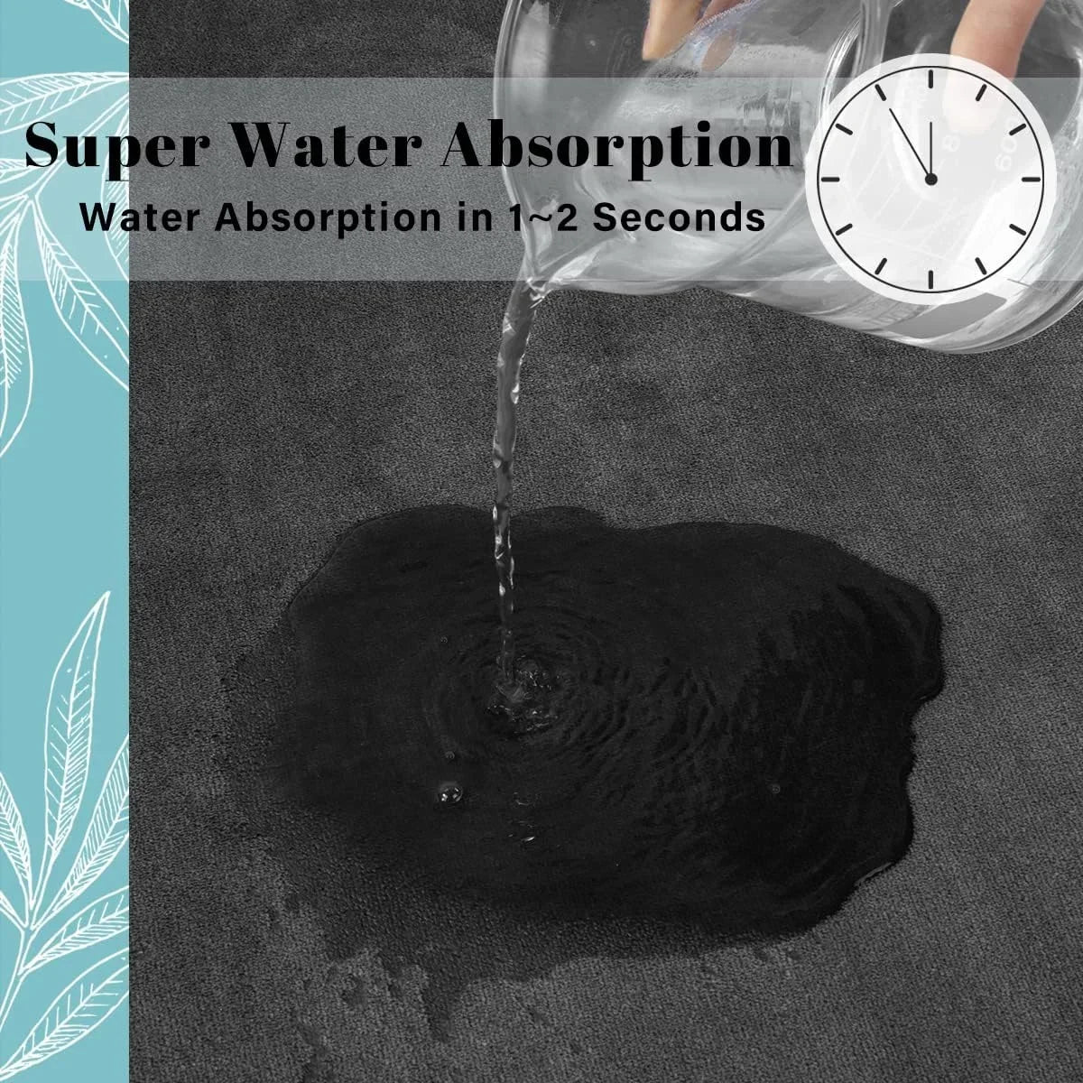 Tapete absorvente antiderrapante do assoalho veludo coral esteira da porta do banheiro esteira do banho decoração home