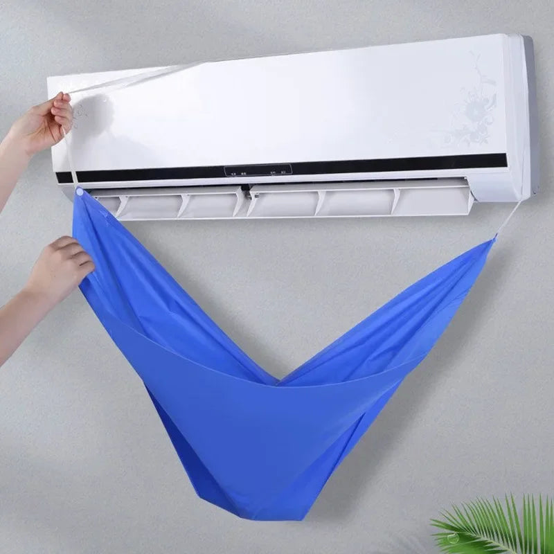cm Thickened Cleaner Air Coditioning Cleaning Cover Bag PVC with Water Pipe Home -P Split Hanging Air Conditioner Tools
