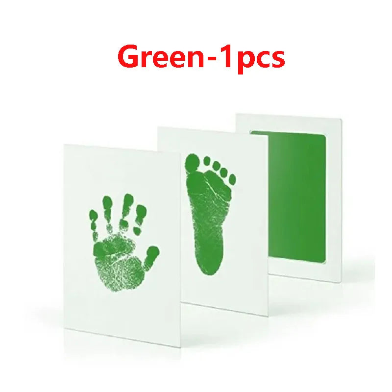 Baby Care Non-Toxic Baby Handprint Footprint Imprint Kit Baby Souvenirs Newborn Footprint Ink Pad for Newborn Baby Gifts - Zecs shopping