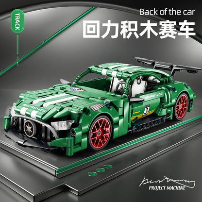 ToylinX 456PCS Super Racing Car Building Blocks – Pull-Back DIY Sports Car Set