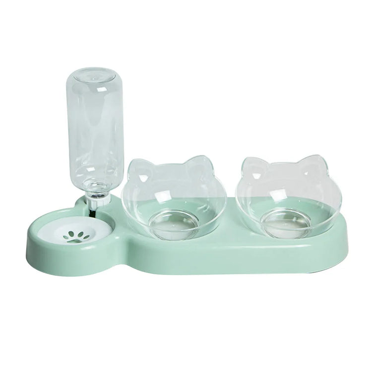 Pet SuppliesElevated Bowls for Cats and DogsDurable Double Cat and Dog Bowl FeedersElevated Cat Feeding and Drinking Supplies - Zecs shopping
