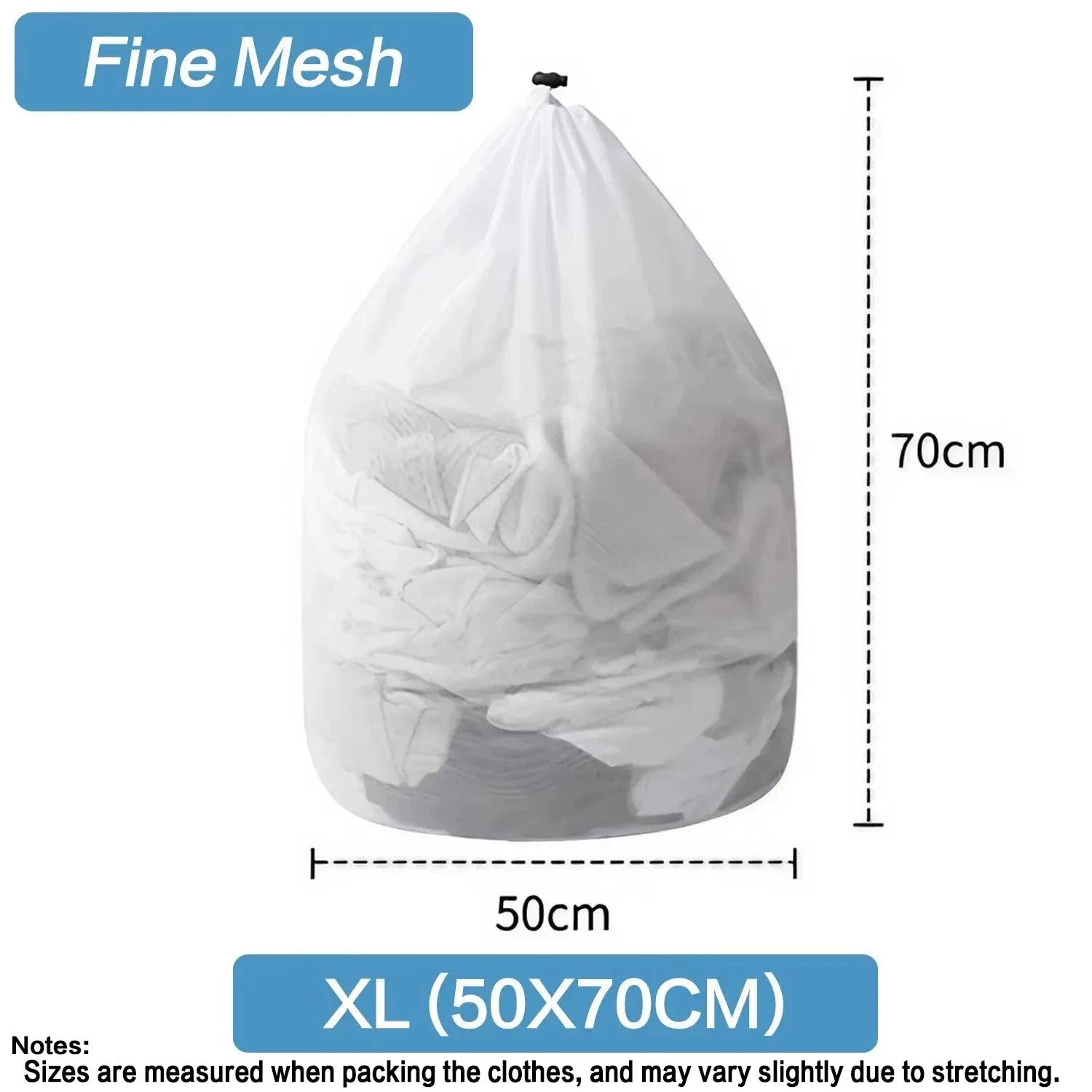 Mesh Laundry Bag - Machine Washable Travel and Laundry Use with Drawstring Closure for Blouses Hosiery and Underwear