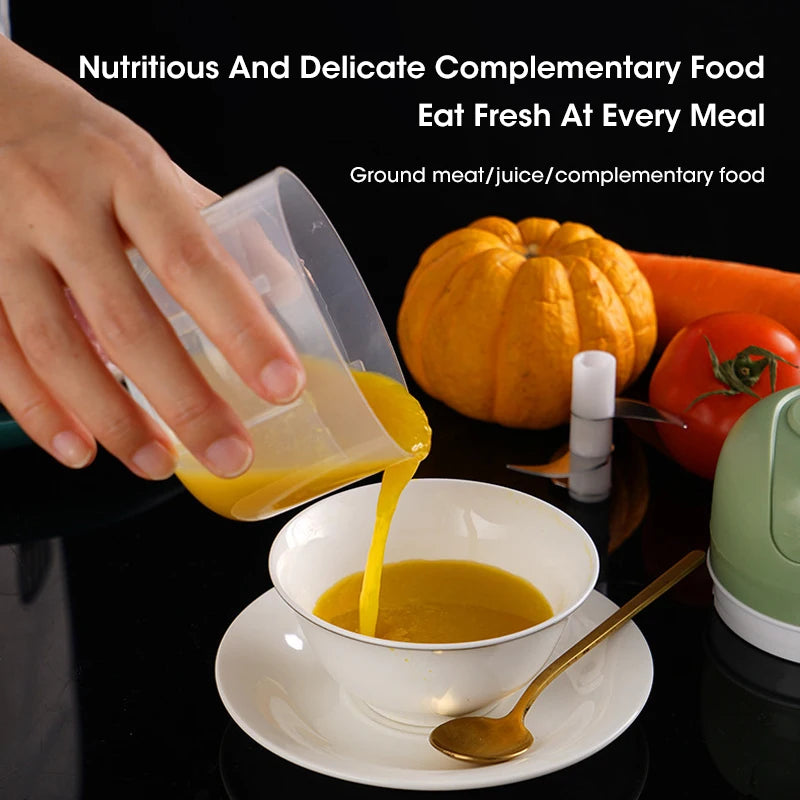 ml Garlic Masher Crusher Electric Kitchen Food Chopper USB Portable Meat Grinder Vegetable Chopper for Kitchen Gadgets