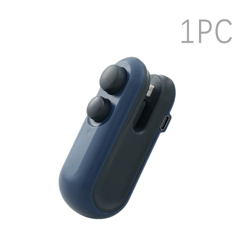 Portable Mini Sealer in Heat Sealer For Snacks Home use rechargeable sealer Vacuum Sealer Snacks plastic bag heat sealer