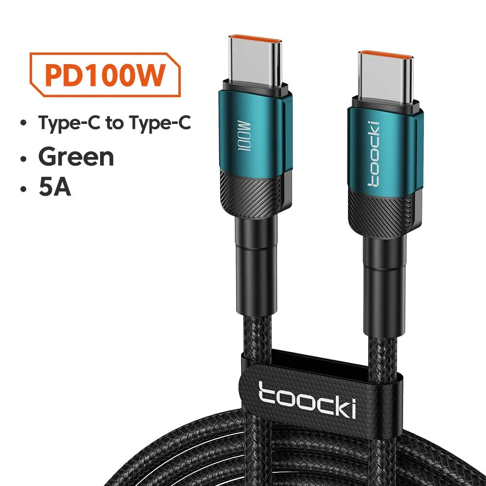 Toocki USB Type C Cable Fast Charging USB C Charger Cord For iPhone Huawei P P Realme Oppo Oneplus Power Bank
