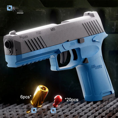 TTI 2011 Blowback Soft Bullet Toy Pistol – Shell Ejecting Continuous Firing Launcher