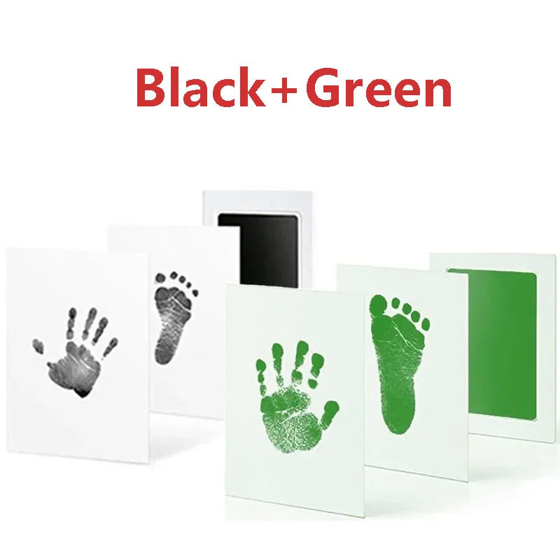 Baby Care Non-Toxic Baby Handprint Footprint Imprint Kit Baby Souvenirs Newborn Footprint Ink Pad for Newborn Baby Gifts