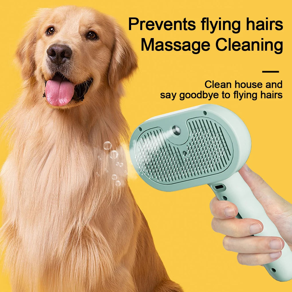 Steam Spray Dog Grooming Brush Unique Steam Brush For Dogs Luxury Grooming Brush Dog Steam Brush C - Zecs shopping