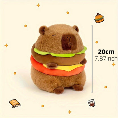 Cute Capybara Plush Toy – Soft Fluffy Anime Stuffed Animal Doll