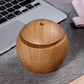 Mini Wood Grain USB Humidifier – Colorful LED Aroma Diffuser & Quiet Mist Air Humidifier