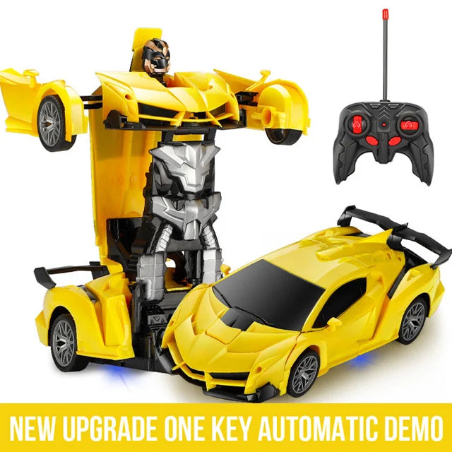-in- RC Transforming Car Robot & Sports Vehicle with Remote Control