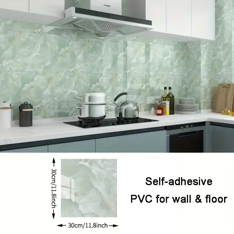 pcs PVC Imitation Marble Floor Stickers Self-adhesive Wall Stickers Waterproof Bathroom Living room Moden Decoration Decals