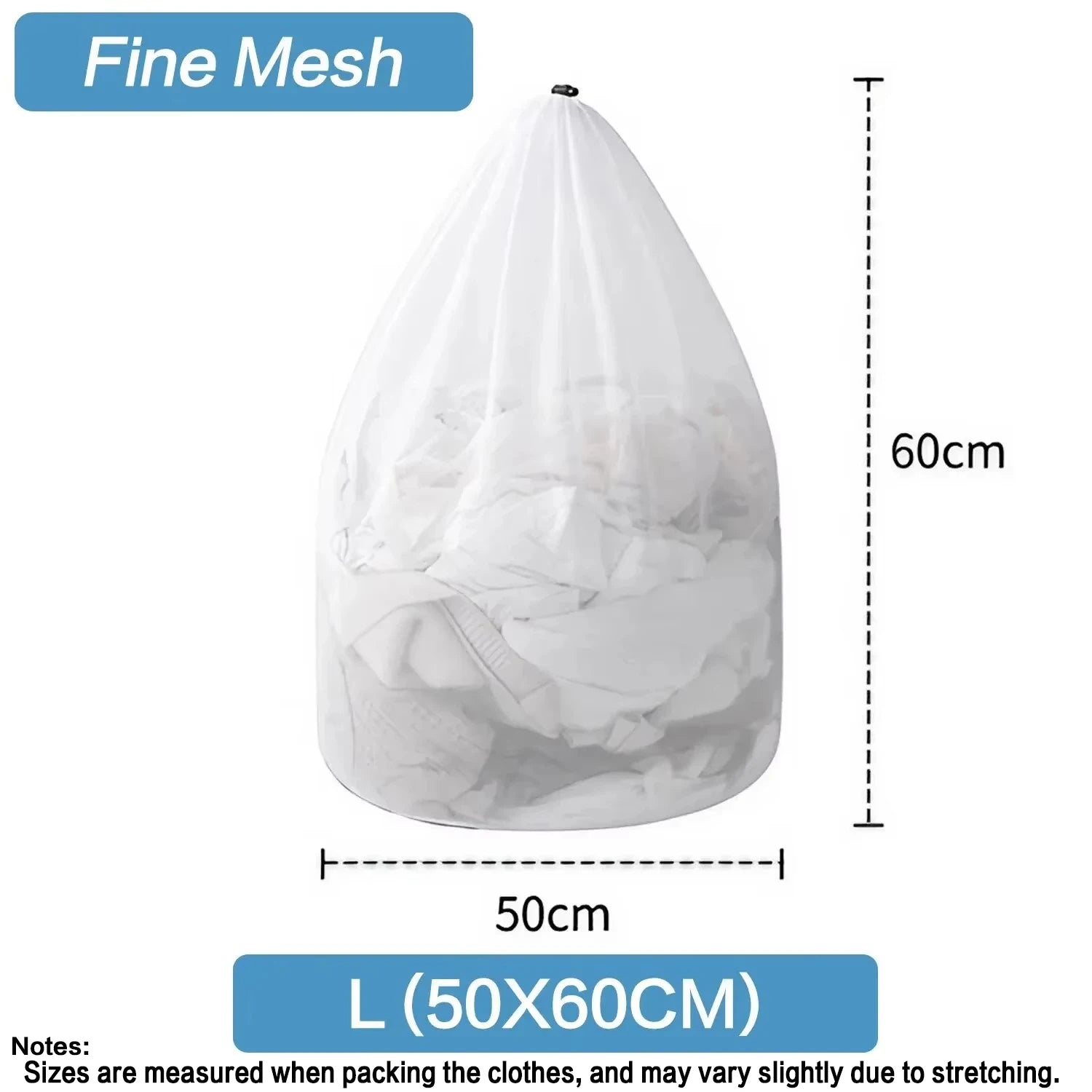 Mesh Laundry Bag - Machine Washable Travel and Laundry Use with Drawstring Closure for Blouses Hosiery and Underwear