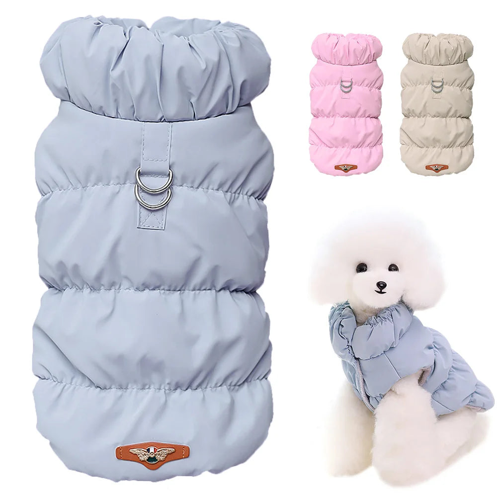 Soft Warm Dog Clothes Winter Padded Puppy Cat Coat Jacket For Small Medium Dogs Chihuahua French Bulldog Poodle Vest Pet Outfit - Zecs shopping