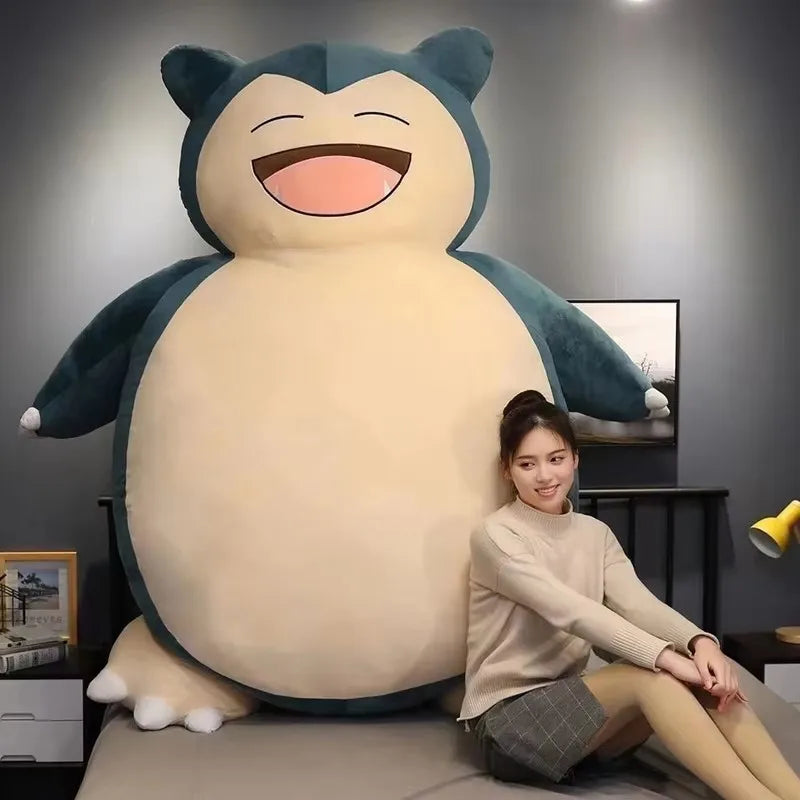 Cm Aoger Giant Snorlax Plush Toys Kawaii Soft Snorlax Leather Shell Plushie No Filling Pillow Gifts For Children Pokemon