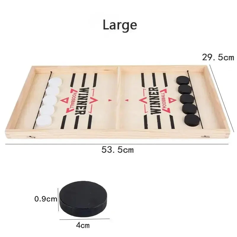Table Hockey Paced Sling Puck Board Game Fast Premium & Affordable