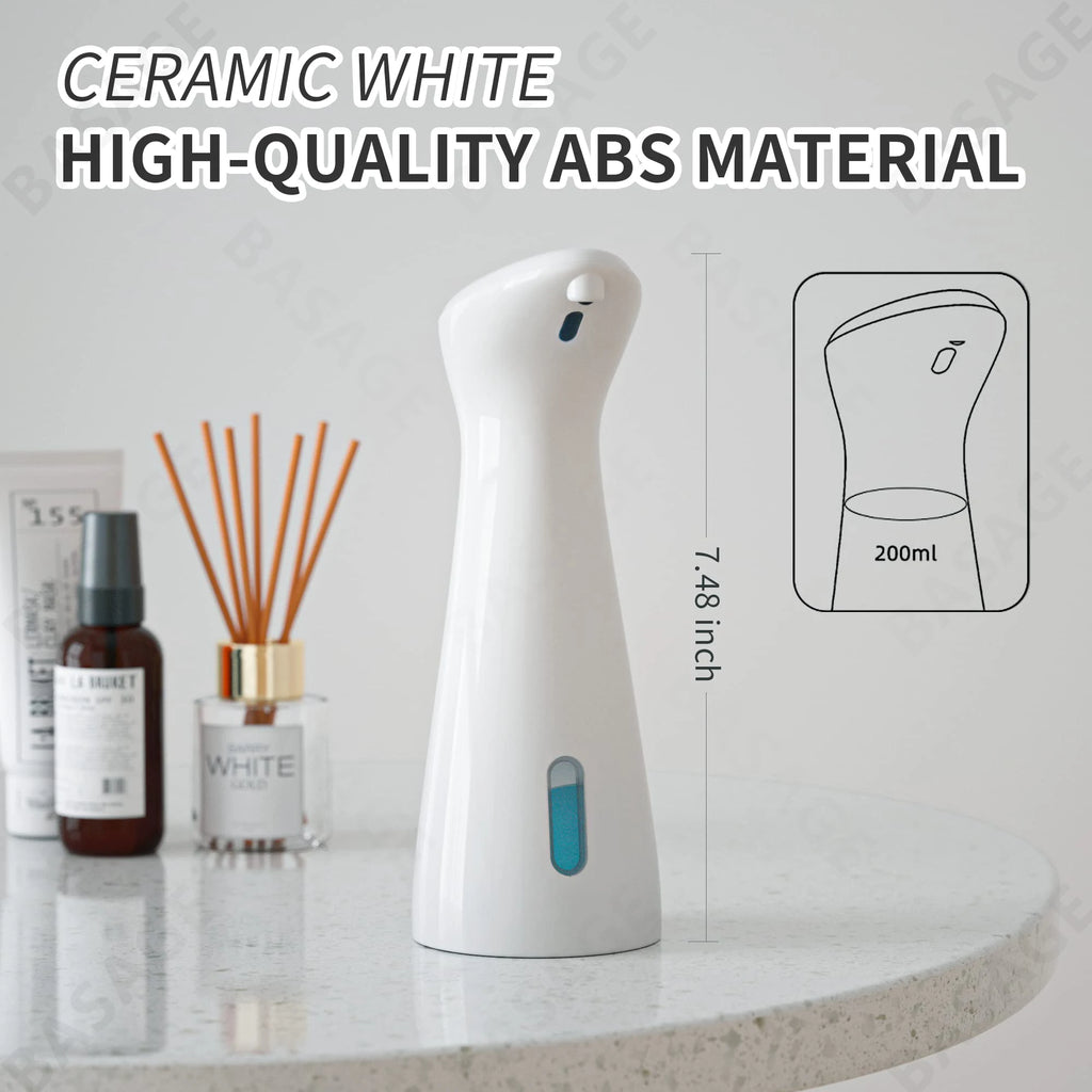 Automatic Sensor Soap Dispenser White High Quality Abs Waterproof Hand Soap Sensor Bathroom Smart Wash Handpieceno battery