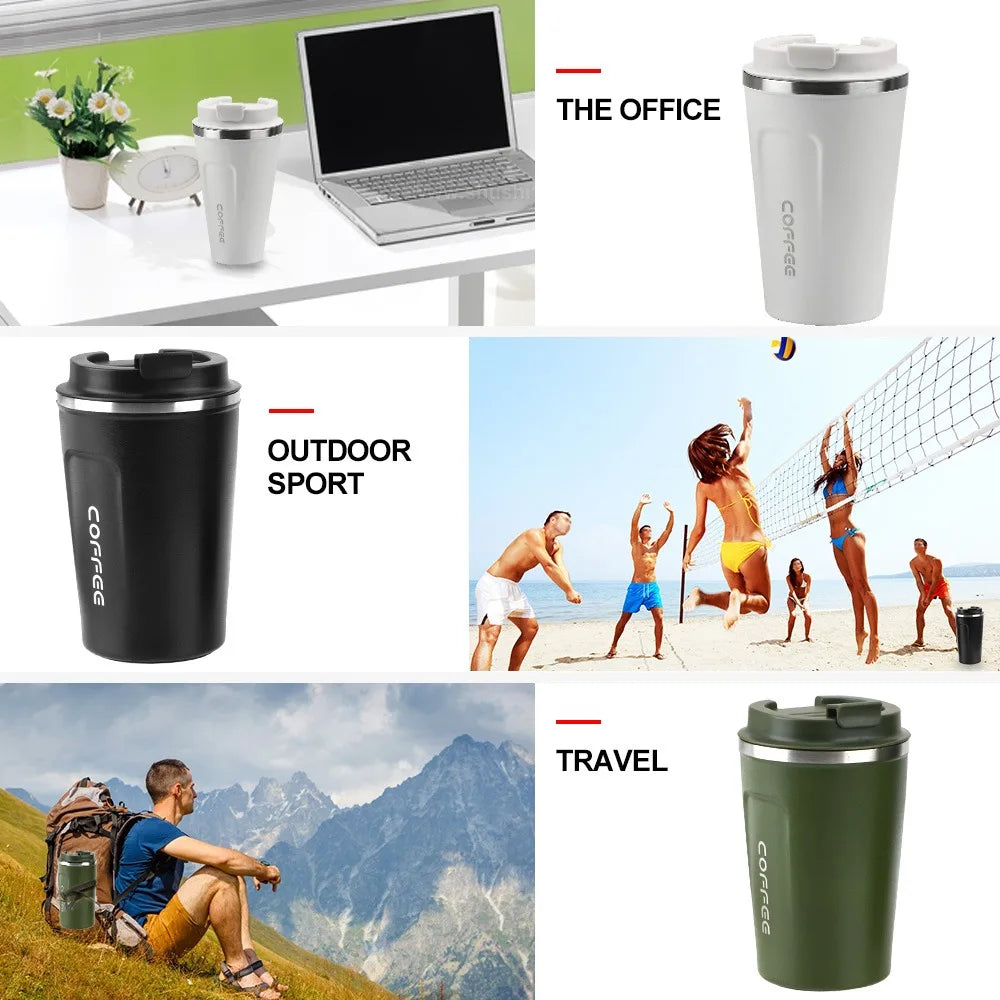 ML Leakproof Travel Thermo Cup for Tea Water Coffee Cup Double-layer Insulation Cold And Hot Thermo Cafe Thermos Mug