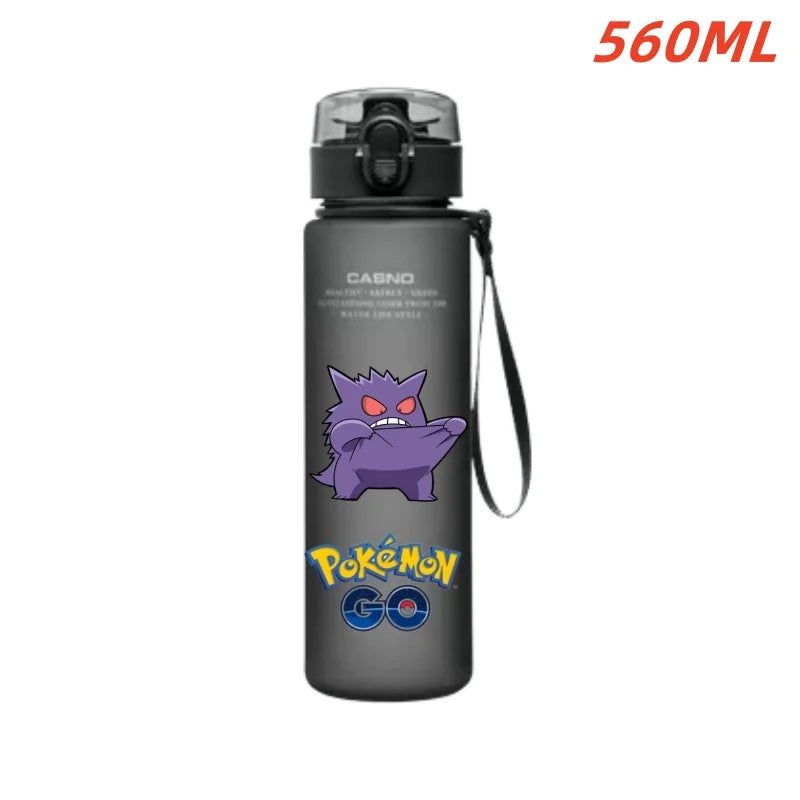 Pokemon Water Bottle ML Cute Pikachu & Gengar Kids Sports Cup Large Capacity Portable Drink Bottle