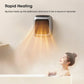 Portable Electric Space Heater – Fast Heating Wall Plug Heater with Remote Control