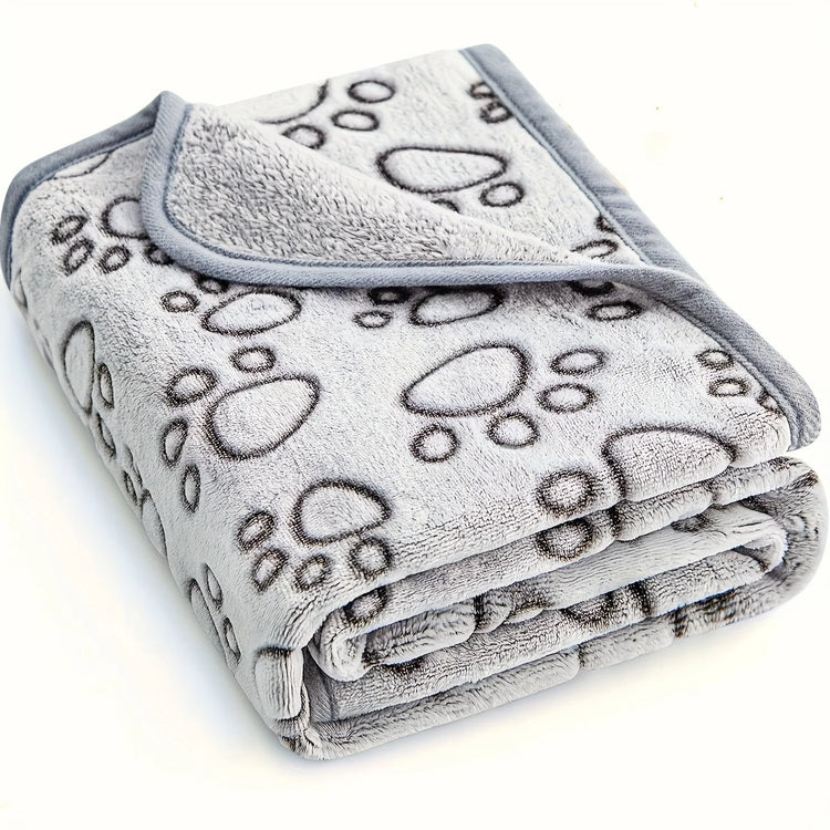 Soft Fluffy High Quality Pet Blanket Cute Cartoon Pattern Pet Mat Warm and Comfortable Blanket for Cat Dogs - Zecs shopping