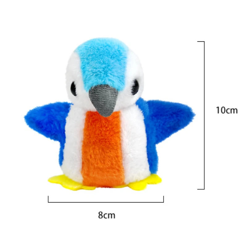 2 Styles Interactive Cat Toy Flapping Bird With Catnip Rechargeable Bird Cat Toys Touch Activated Fluffy Plush Toys For Cats - Zecs shopping